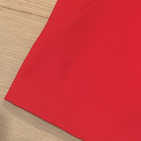 NWT Adidas Y-3 Red Biker Shorts M - Picture 4 of 7
